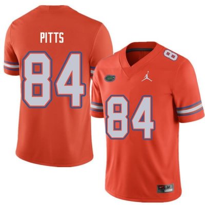 Men's Florida Gators #84 Kyle Pitts NCAA Jordan Brand Orange Authentic Stitched College Football Jersey FUV0162AN